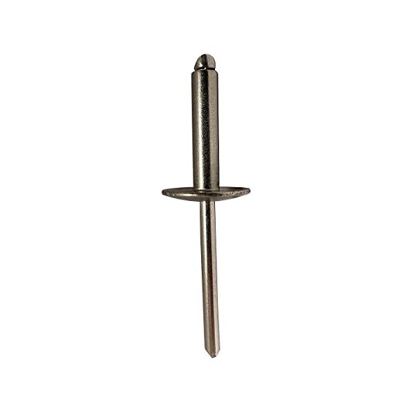 Irwin Blind Rivet, Large Flanged Head, 0.1875 in Dia., 0.55 in L, Stainless Steel Body, 1000 PK PTTL604 - main
